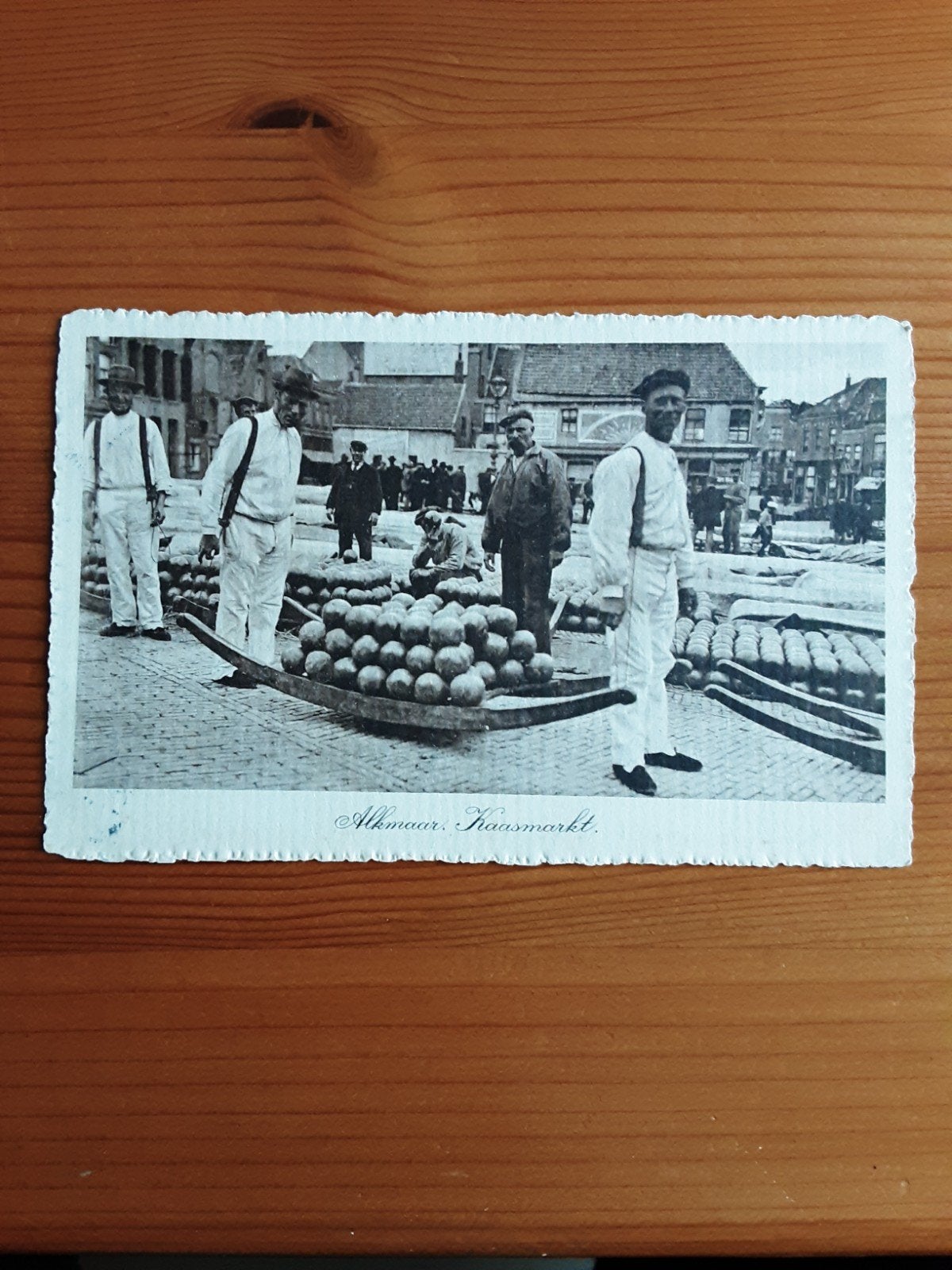 ALKMAAR Kaasmarkt Ansichtkaart. 14-07-1916., Ophalen of Verzenden, Gebruikt, Overige typen