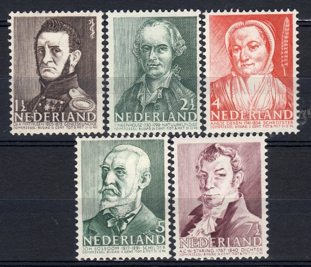 Nvph 392-396 zomerzegels 1941 ongebruikt., Postzegels en Munten, Postzegels | Nederland, Ophalen of Verzenden, Na 1940, Postfris