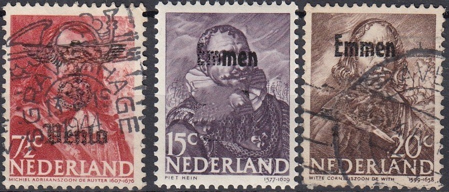 Nederland 3.26.9- 1943- Zeehelden- Oorlog- Lees- G, Verzenden, Na 1940, Gestempeld