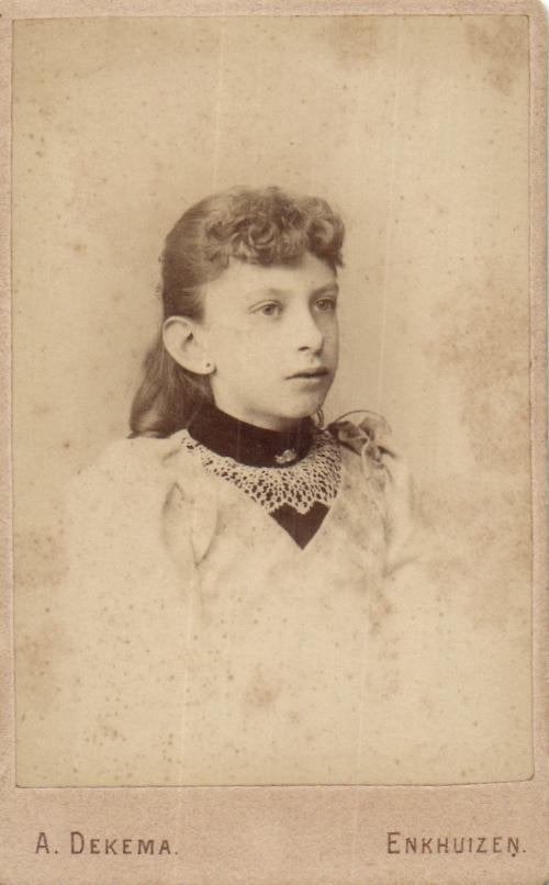 CDV - 2x A. Dekema - Enkhuizen - Kind en Mooie Jurk, Gebruikt, Verzenden, Foto, Voor 1940
