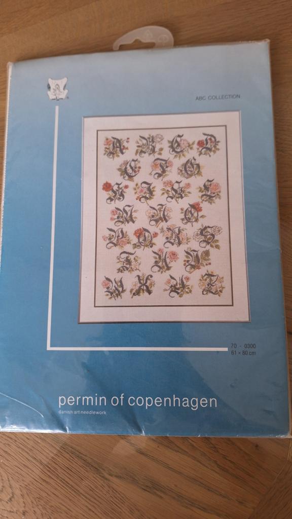 ABC oude rozen Alfabet Permin of Copenhagen., Ophalen of Verzenden, Borduurpakket