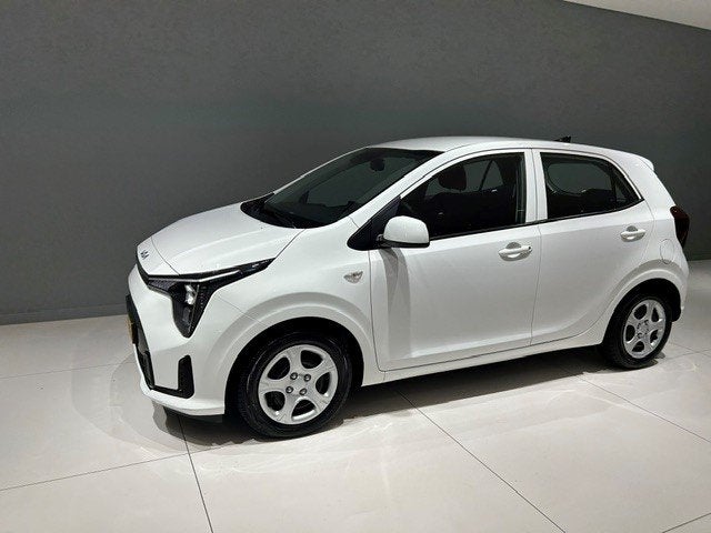 KIA Picanto 1.0 DPi 63pk 4-zits DynamicLine, 12 maanden, Stof, 4 stoelen, Wit