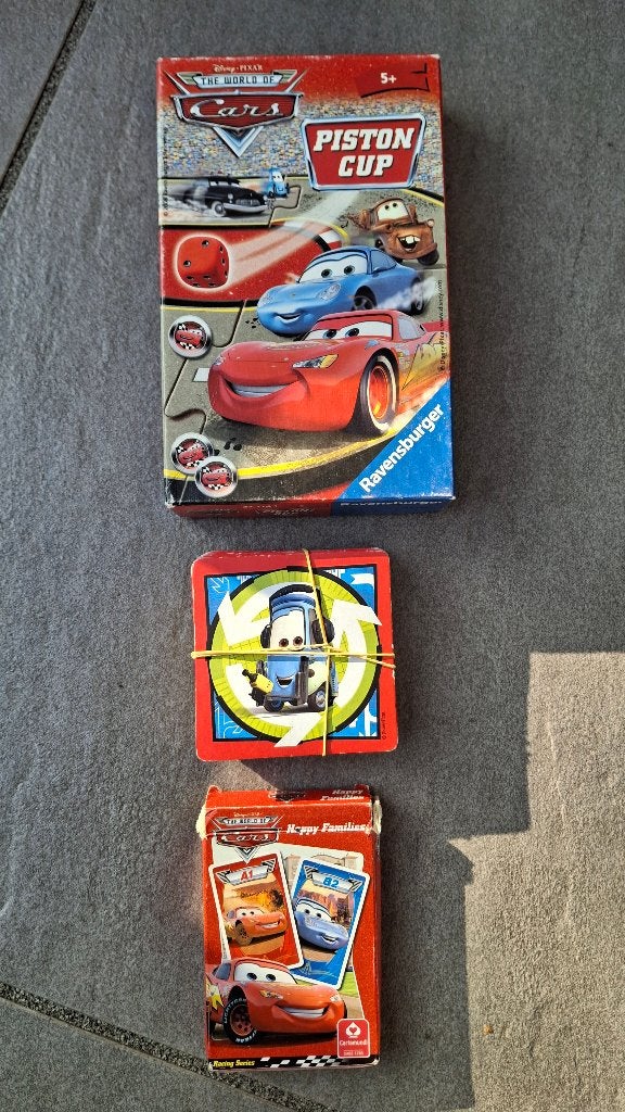 3X Cars spelletjes reisspel, Gebruikt, Ophalen of Verzenden, Ravensburger, Een of twee spelers