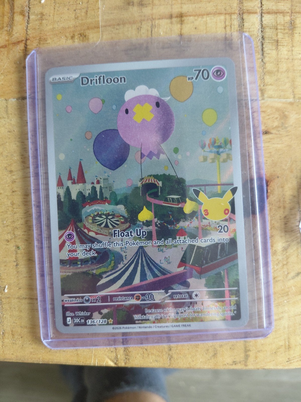 drifloon 136/128 30th anniversary, Ophalen of Verzenden, Nieuw, Losse kaart, Foil