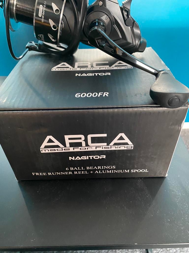Arca Nagitor 6000 Baitrunner 6 lagers 5.1:1 ratio, D, Molen, Nieuw, Ophalen of Verzenden