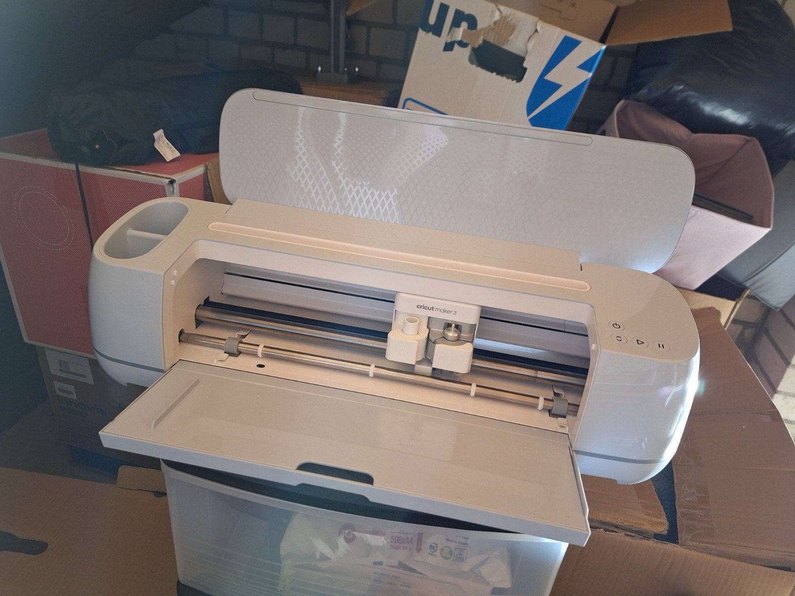 Cricut machine en warme pers, Hobby en Vrije tijd, Knutselen, Zo goed als nieuw, Machine, Geschikt voor karton, Geschikt voor snijden