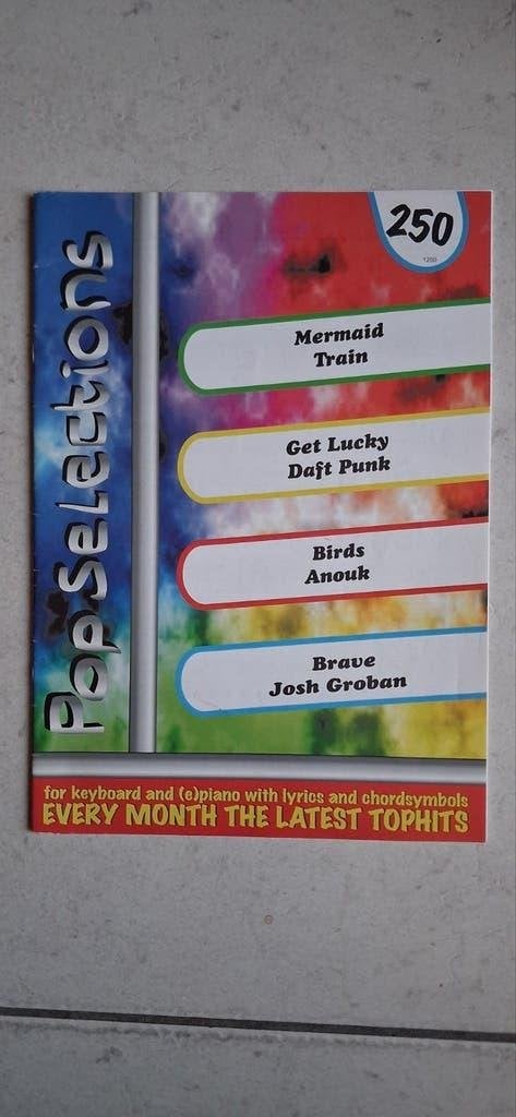 Pop Selections - Bladmuziek voor keyboard en (e)piano, Overige soorten, Ophalen of Verzenden, Populair, Piano