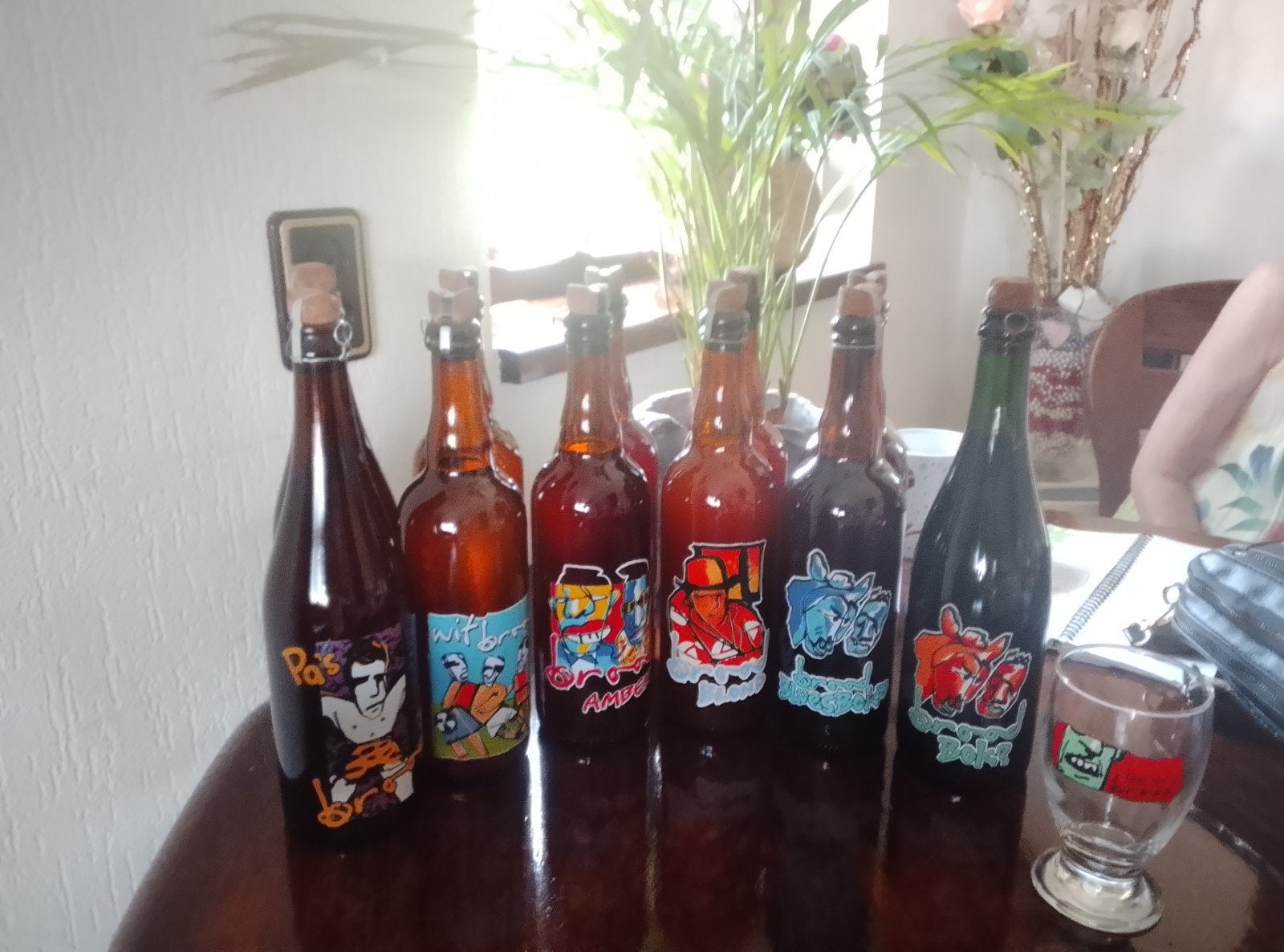 Herman Brood Zeefdruk op Glas - Ongeopend Bierflesje, Ophalen of Verzenden