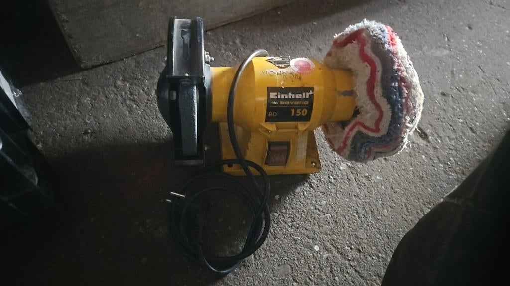 Einhell slijpstaan polijstmachine, Ophalen of Verzenden, Minder dan 700 watt, Haakse handslijpmachine
