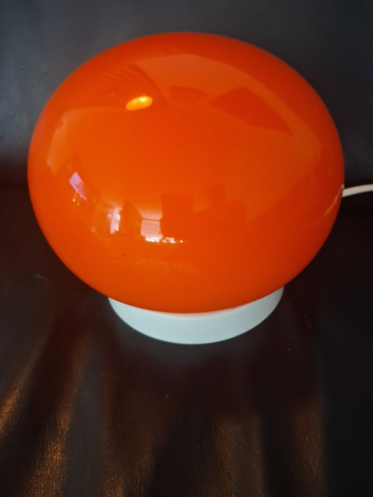 Vintage Space Age Tafellamp seventies – Honsel Leuchten – 70, Oranje, Ophalen of Verzenden, Design