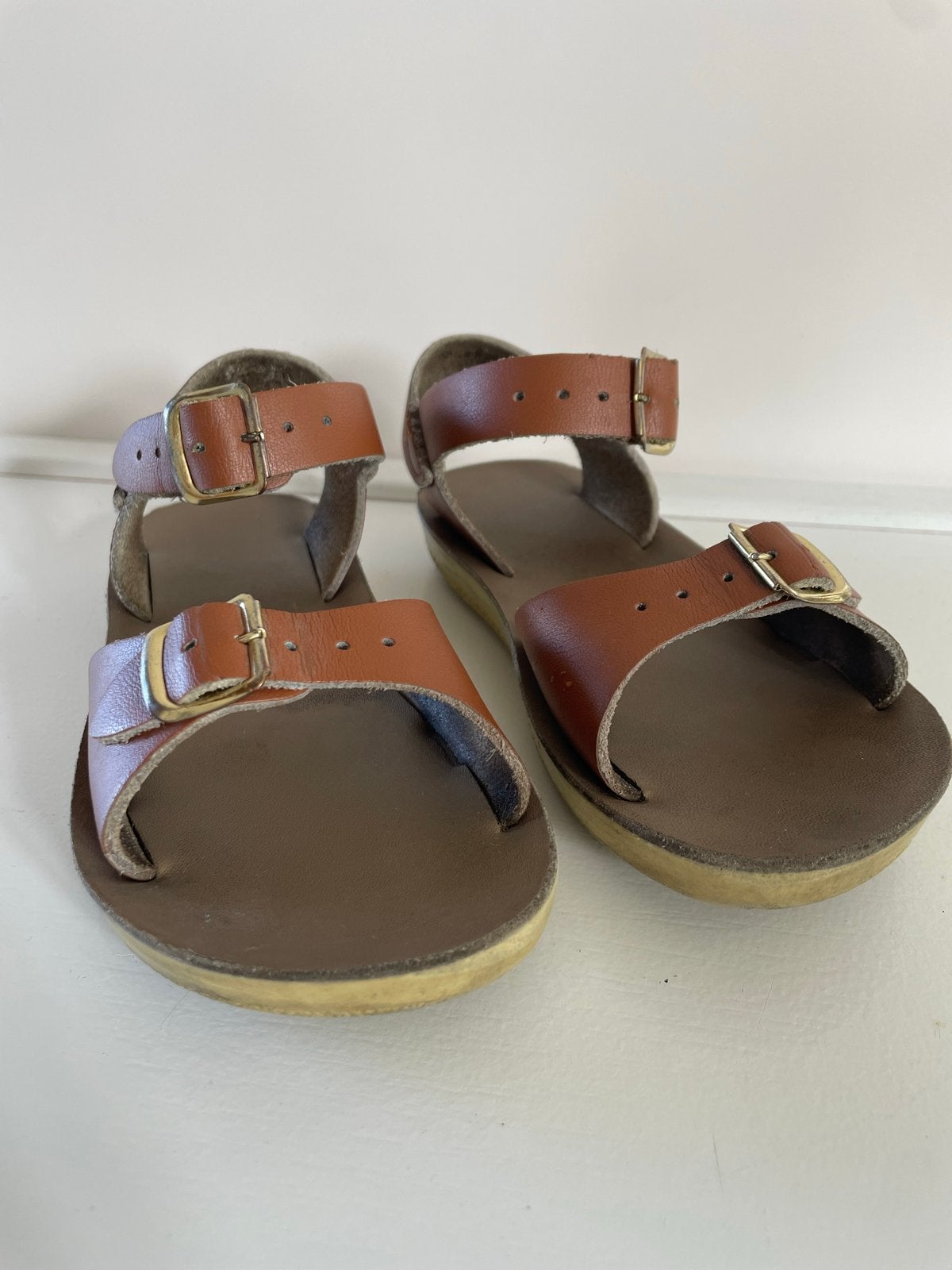 Demaeoolspen sandals, Verzenden, Gedragen, Bruin, Sandalen of Muiltjes