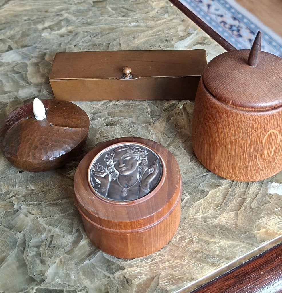 4 prachtige amsterdamse school doosjes trinket boxes, Ophalen of Verzenden