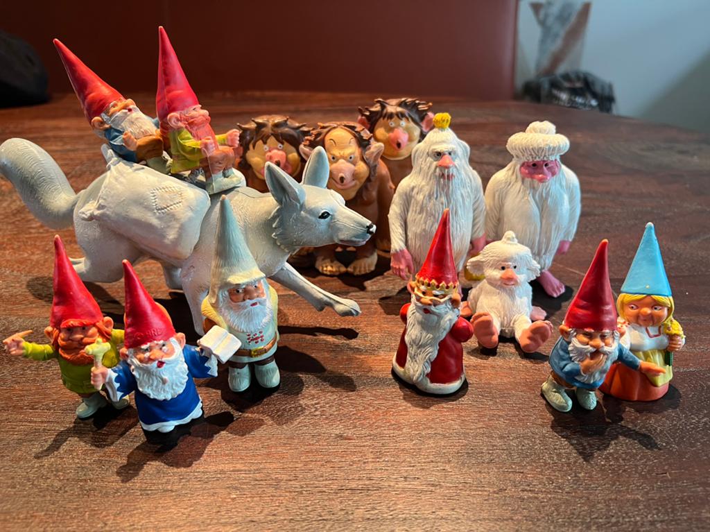 David de Kabouter vintage jaren 80 figuren, Ophalen of Verzenden, Gebruikt