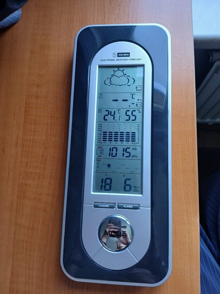 Barometer / weerstation, Ophalen, Gebruikt