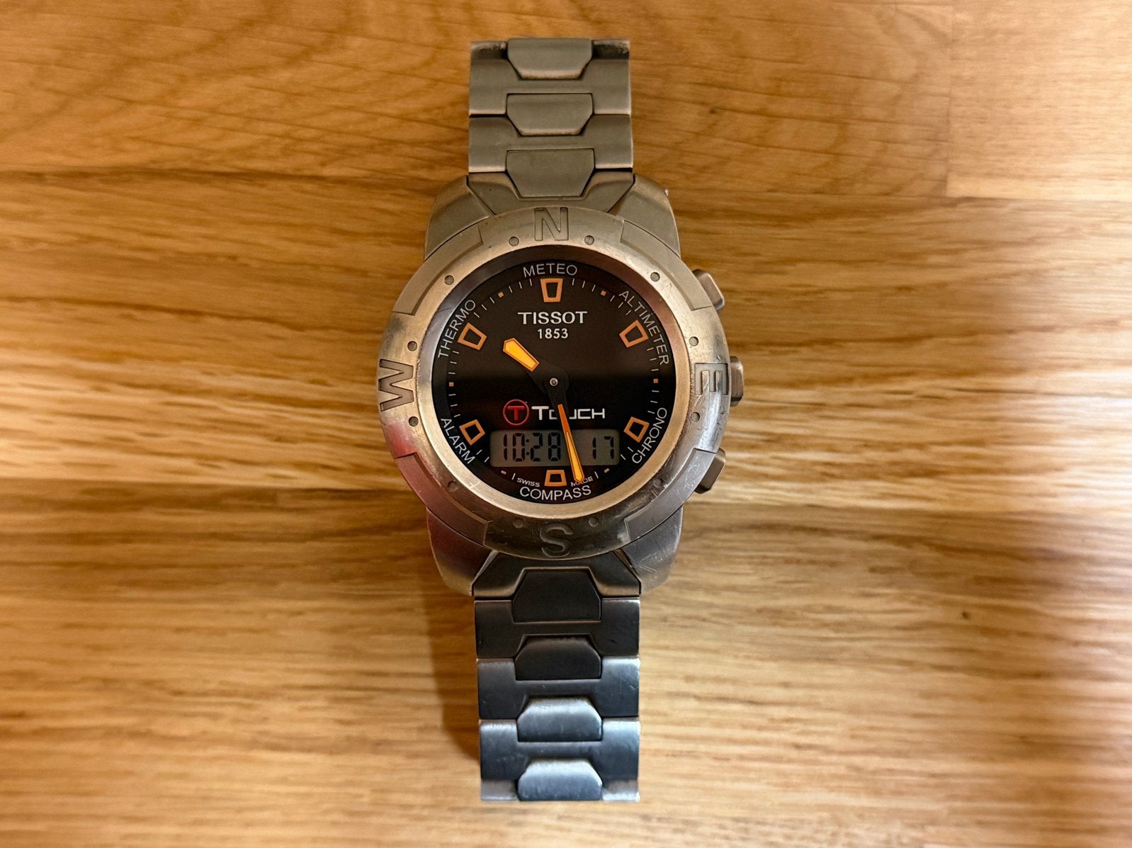 Tissot T-Touch Titanium Herenhorloge Z 252/352  - Gebruikt, Overige merken, Gebruikt, Verzenden, Polshorloge