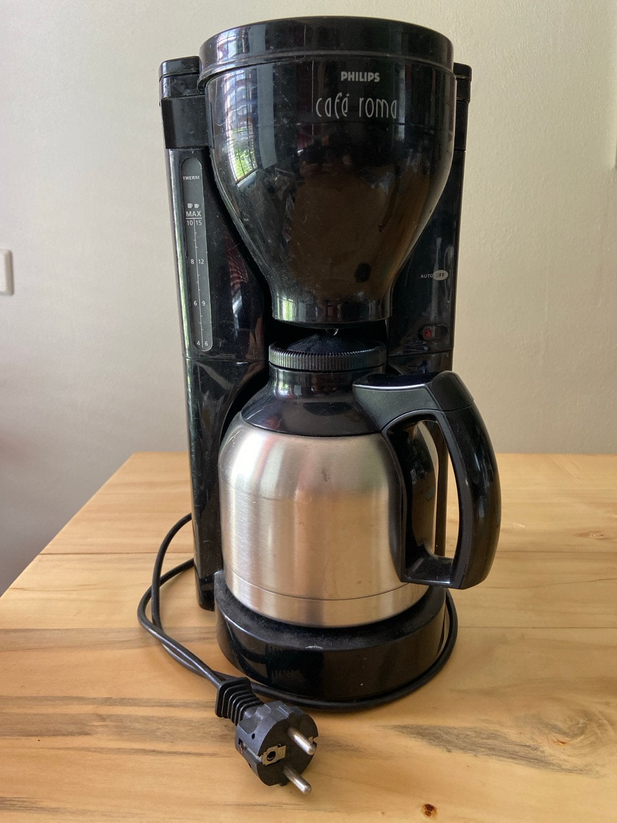 Philips Café Roma filterkoffiezetapparaat - 15 kopjes, Witgoed en Apparatuur, Gebruikt, 10 kopjes of meer, Koffiemachine, Gemalen koffie