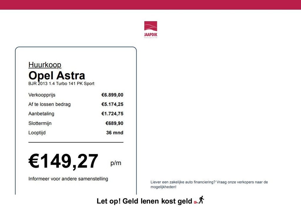 Opel Astra BJR 2013 1.4 Turbo 141 PK Sport STOEL-STUURVERWAR, Auto's, Opel, Voorwielaandrijving, Euro 5, Stof, Gebruikt