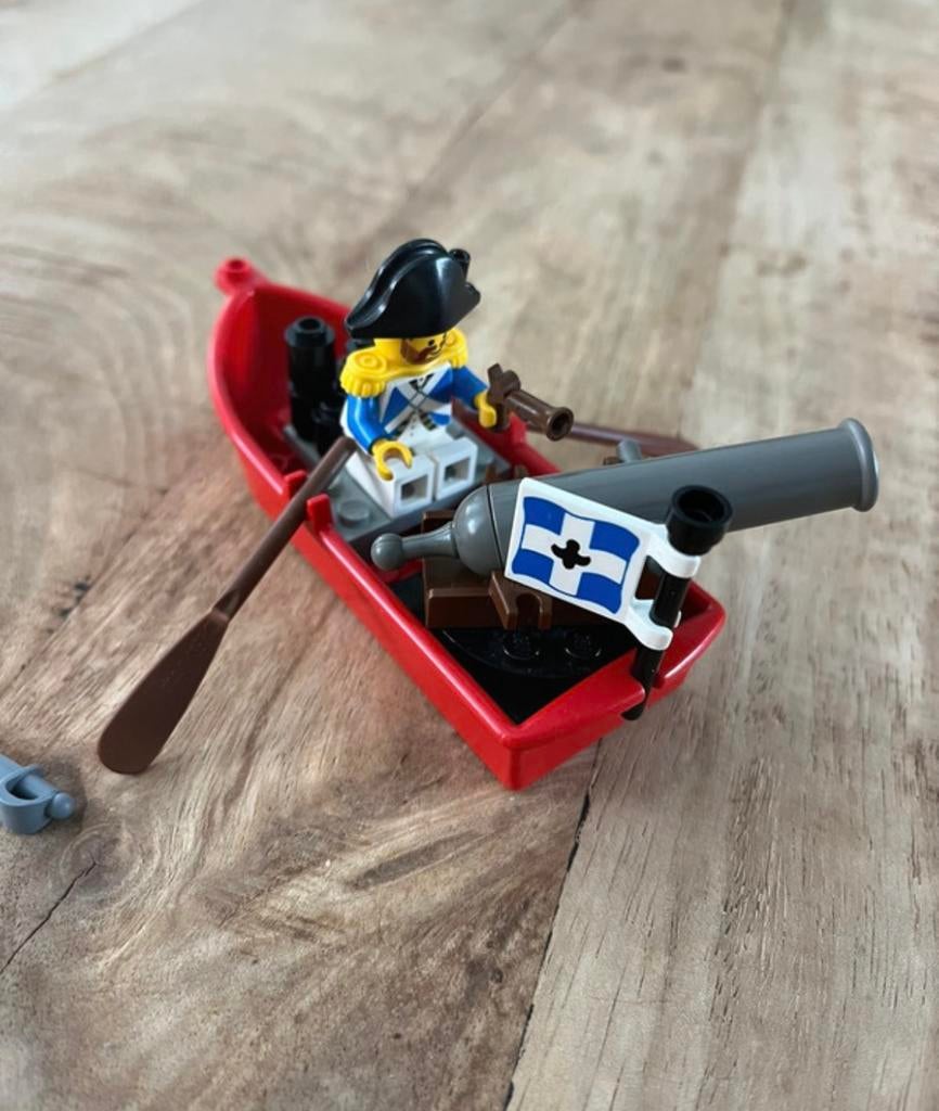 Lego pirates 6245 harbor sentry pirate boot vintage legoland, Lego, Zo goed als nieuw, Complete set, Pirates