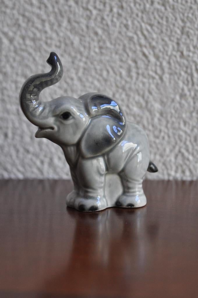 Vintage Beeldje Goebel Olifant 7,5 cm, Ophalen of Verzenden, Gebruikt, Beeldje of Figuurtje