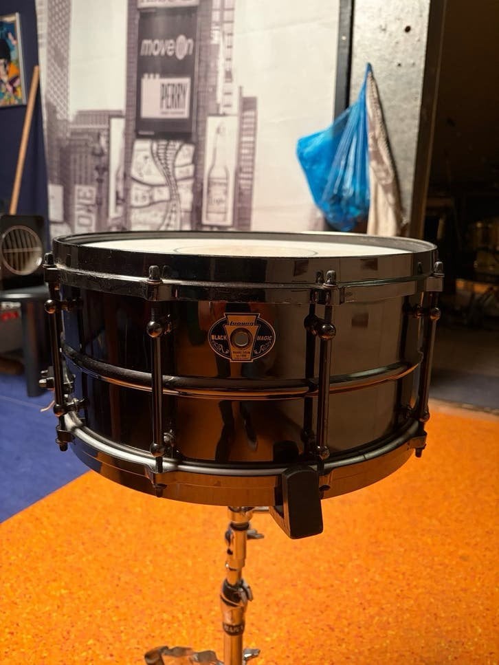 Ludwig Black Magic Snare Drum 14”x6,5”, Ophalen, Zo goed als nieuw, Ludwig