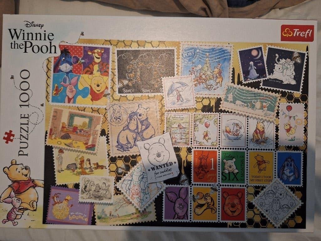 Puzzel Winnie the Pooh, Hobby en Vrije tijd, Ophalen of Verzenden, 500 t/m 1500 stukjes, Zo goed als nieuw, Legpuzzel