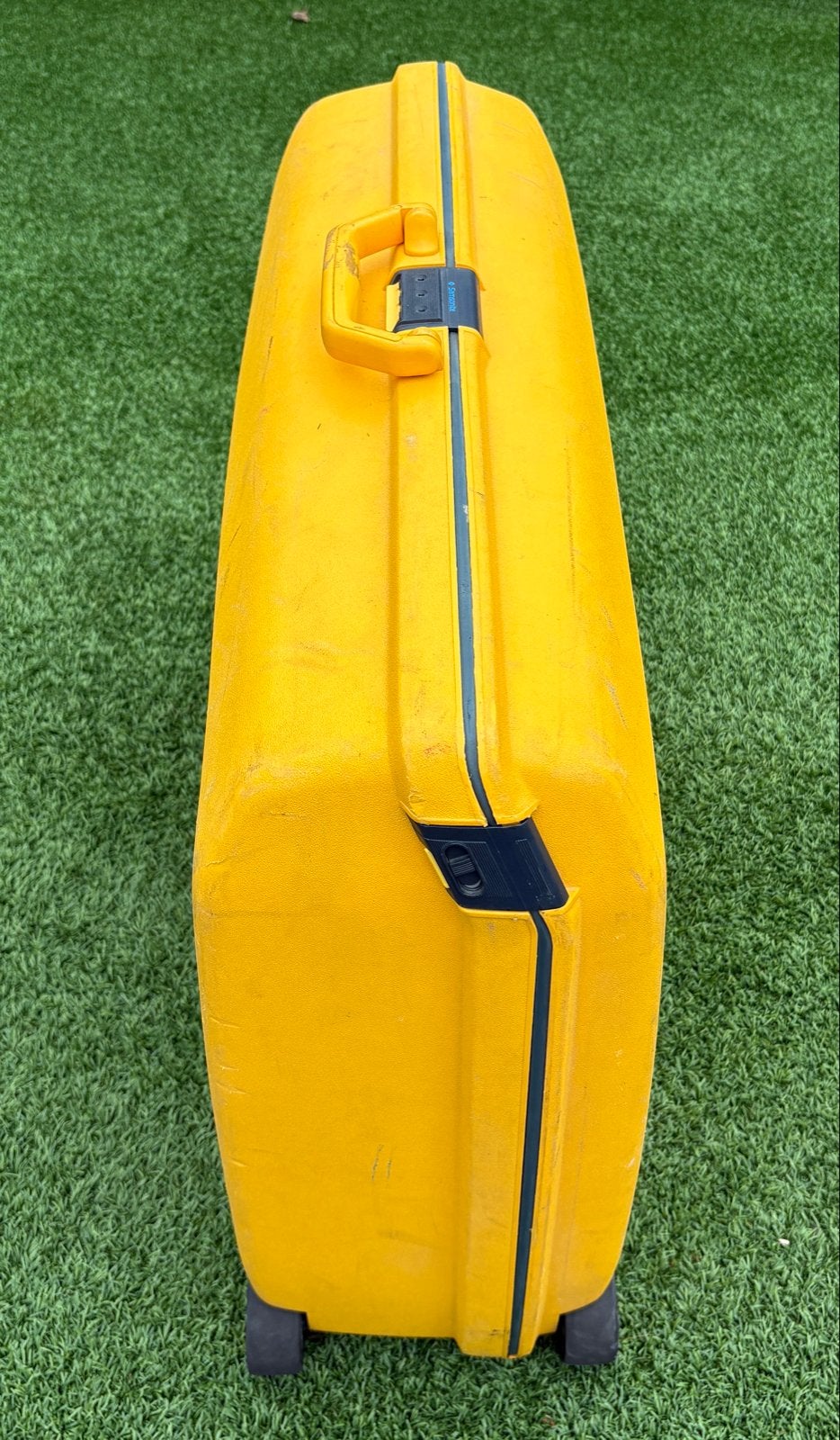 Samsonite Harde Koffer Geel - met Wieltjes, Sieraden, Tassen en Uiterlijk, Koffers, Gebruikt, Hard kunststof, 45 tot 55 cm, 70 cm of meer