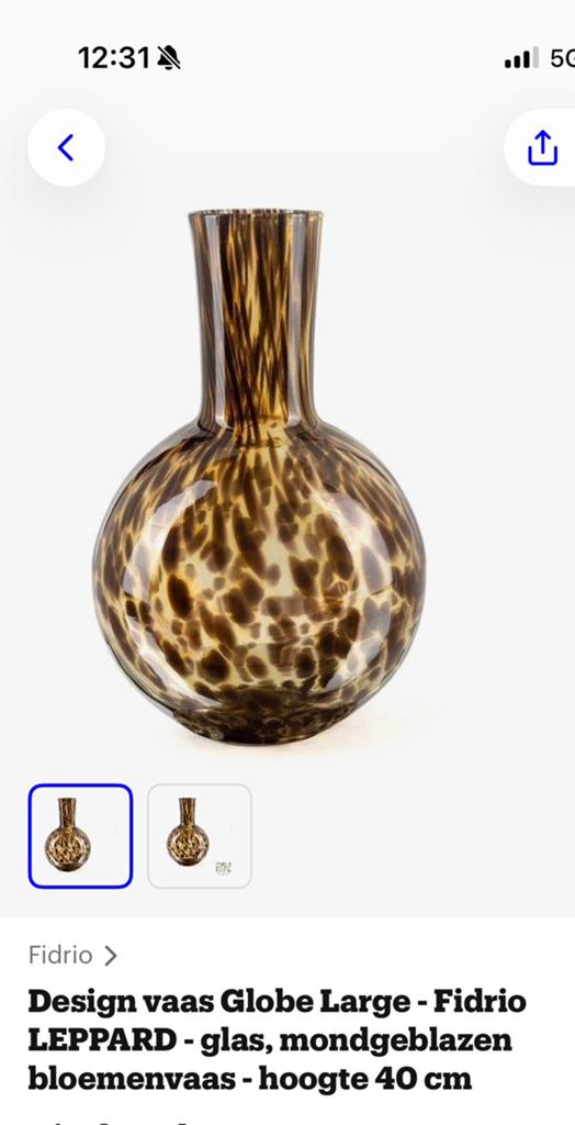 Nieuwe vaas!, Overige kleuren, Nieuw, Ophalen of Verzenden, Glas