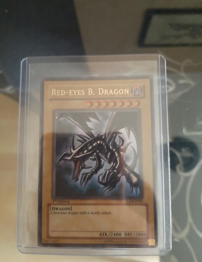 Red eyes black dragon lob e056 1st edition, Ophalen, Zo goed als nieuw, Losse kaart