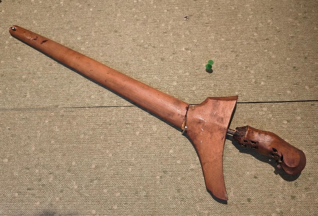 Hele oude kris, Houtsnijwerk, Ophalen of Verzenden, Handgemaakt, 20 - 50 cm