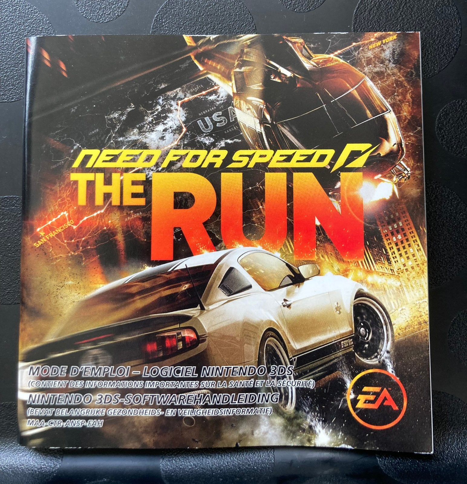 Need for Speed: The Run 3DS - Manual, Spelcomputers en Games, Games | Nintendo 2DS en 3DS, Ophalen of Verzenden, Racen en Vliegen