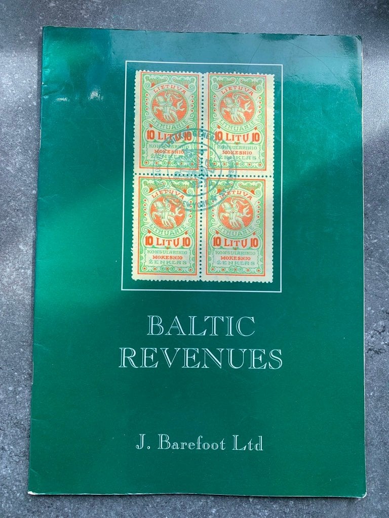 Baltische Staten Catalogus belasting fiscaal revenue zegels, Verzenden, Overige landen, Gestempeld