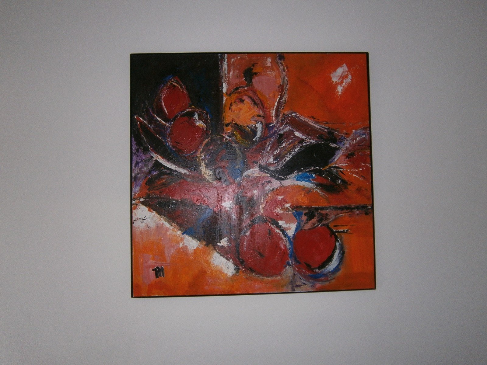 Mooi abstract schilderij, Ophalen