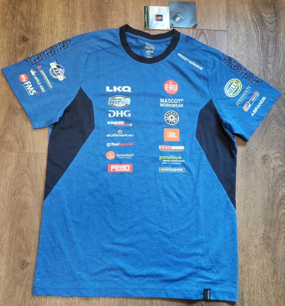 Teamwear Tim Coronel Paris Dakar tshirts, Maat 52/54 (L), Blauw, Wandelen of Outdoor, Nieuw