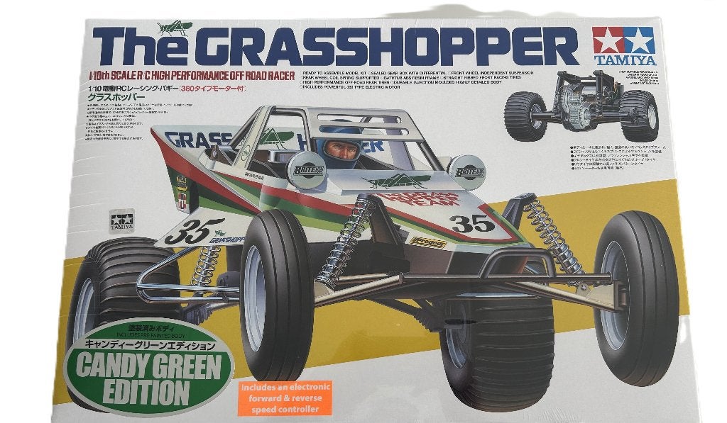 Tamiya The Grasshopper Kit - Candy Green Edition 1/10 rc, Ophalen of Verzenden, Nieuw, Auto onroad