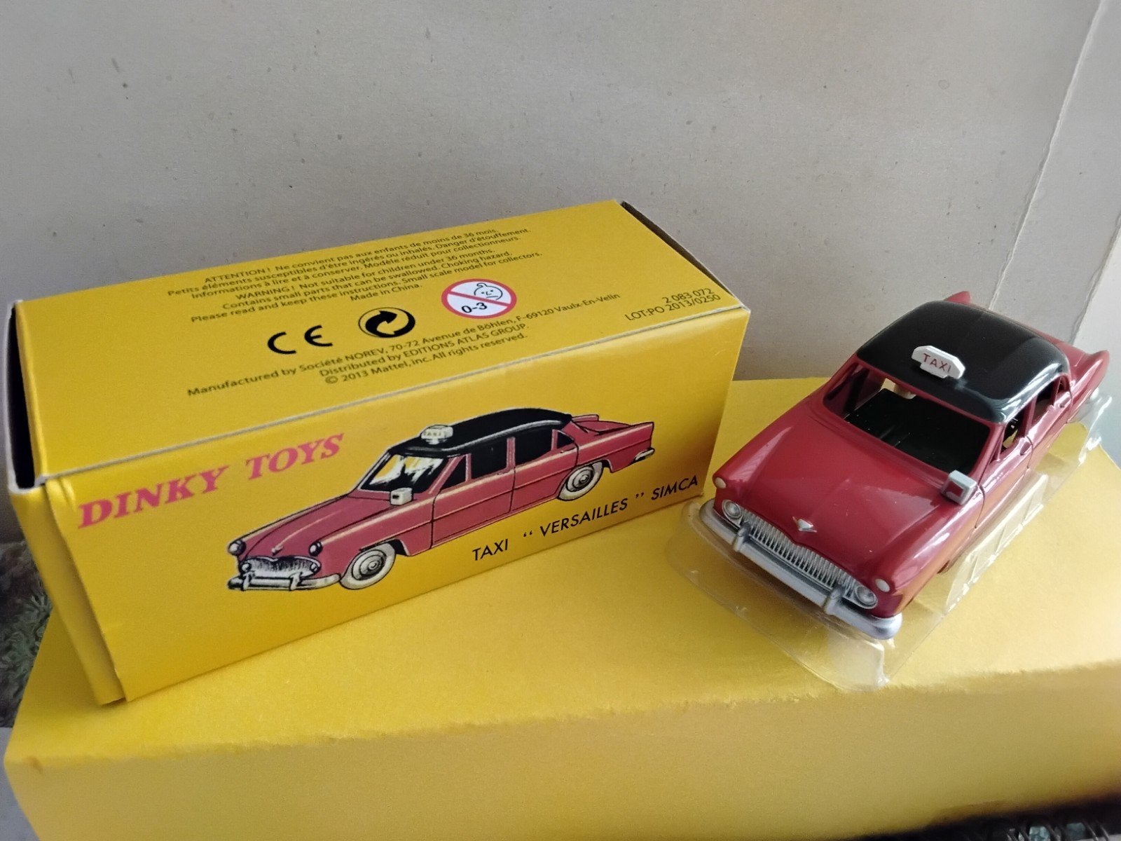DINKY-TOYS ATLAS TAXI" VERSAILLES"  SIMCA(PROTOTYPE) 24 ZT, Ophalen of Verzenden, Auto, Dinky Toys