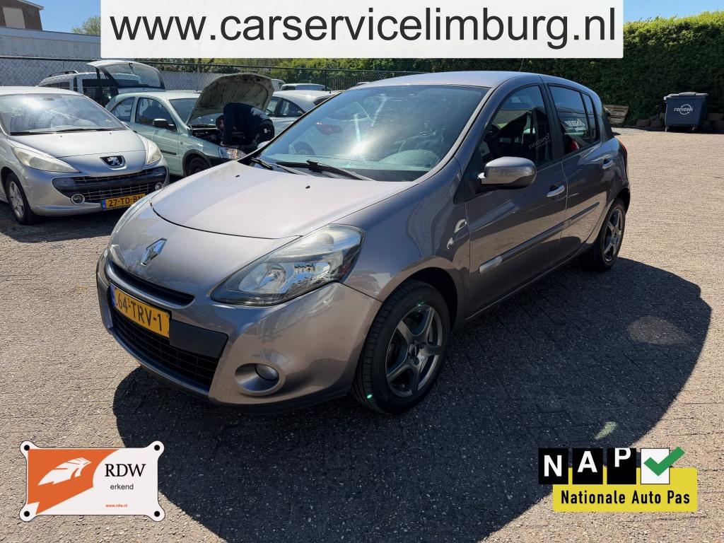 Renault Clio 1.2 Authentique Airco NAP (bj 2012), Euro 5, Stof, Gebruikt, Zwart