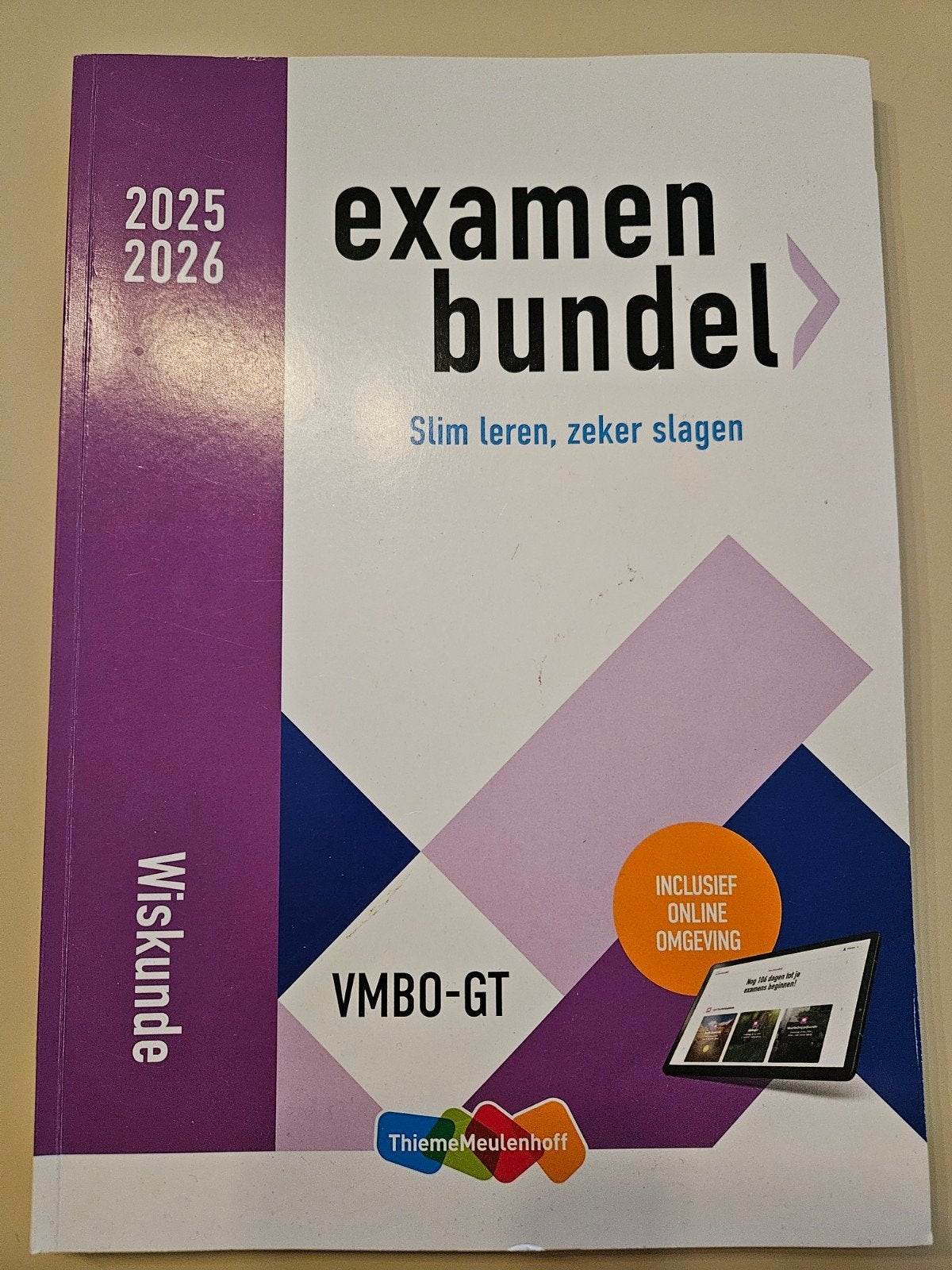 Examenbundel 25-26 VMBO Wiskunde, Boeken, Ophalen, Zo goed als nieuw, VMBO