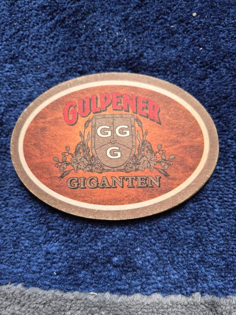 Gulpener Bierbrouwerij bierviltje - Giganten Gladiator, Ophalen of Verzenden