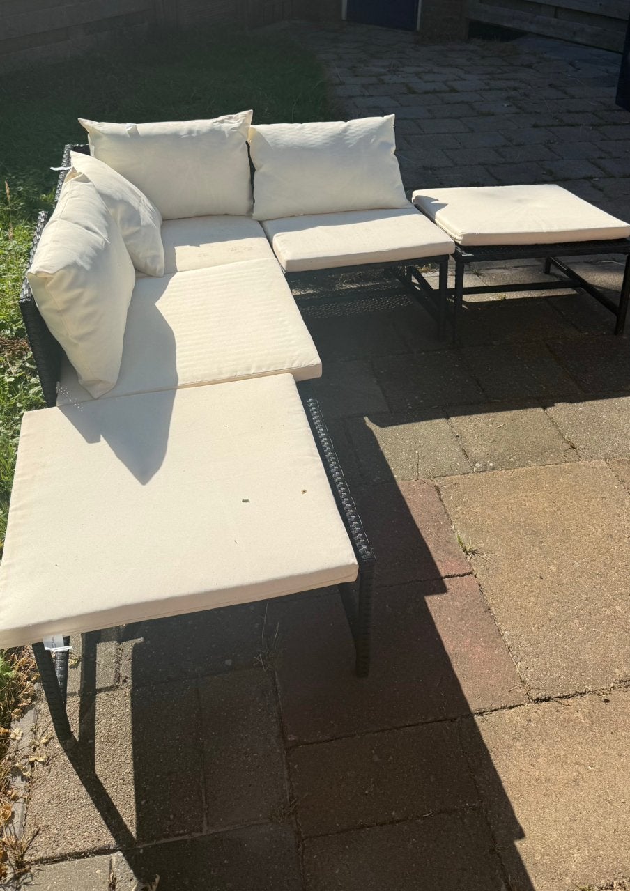 Loungeset, Tuin en Terras, Tuinsets en Loungesets, Ophalen, Zo goed als nieuw, Kunststof