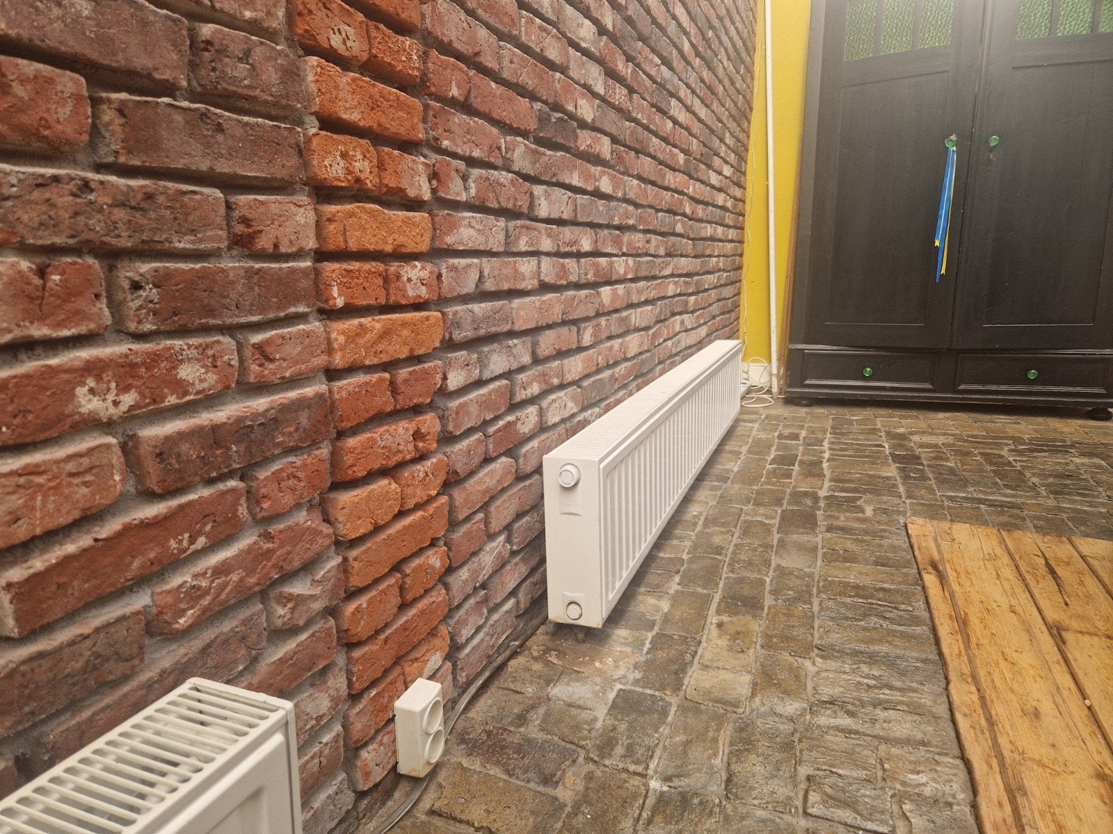 2 Radson radiatoren wit L 195cm H 30cm D 10.5cm, Doe-het-zelf en Verbouw, Ophalen, 30 tot 80 cm, Gebruikt, Radiator