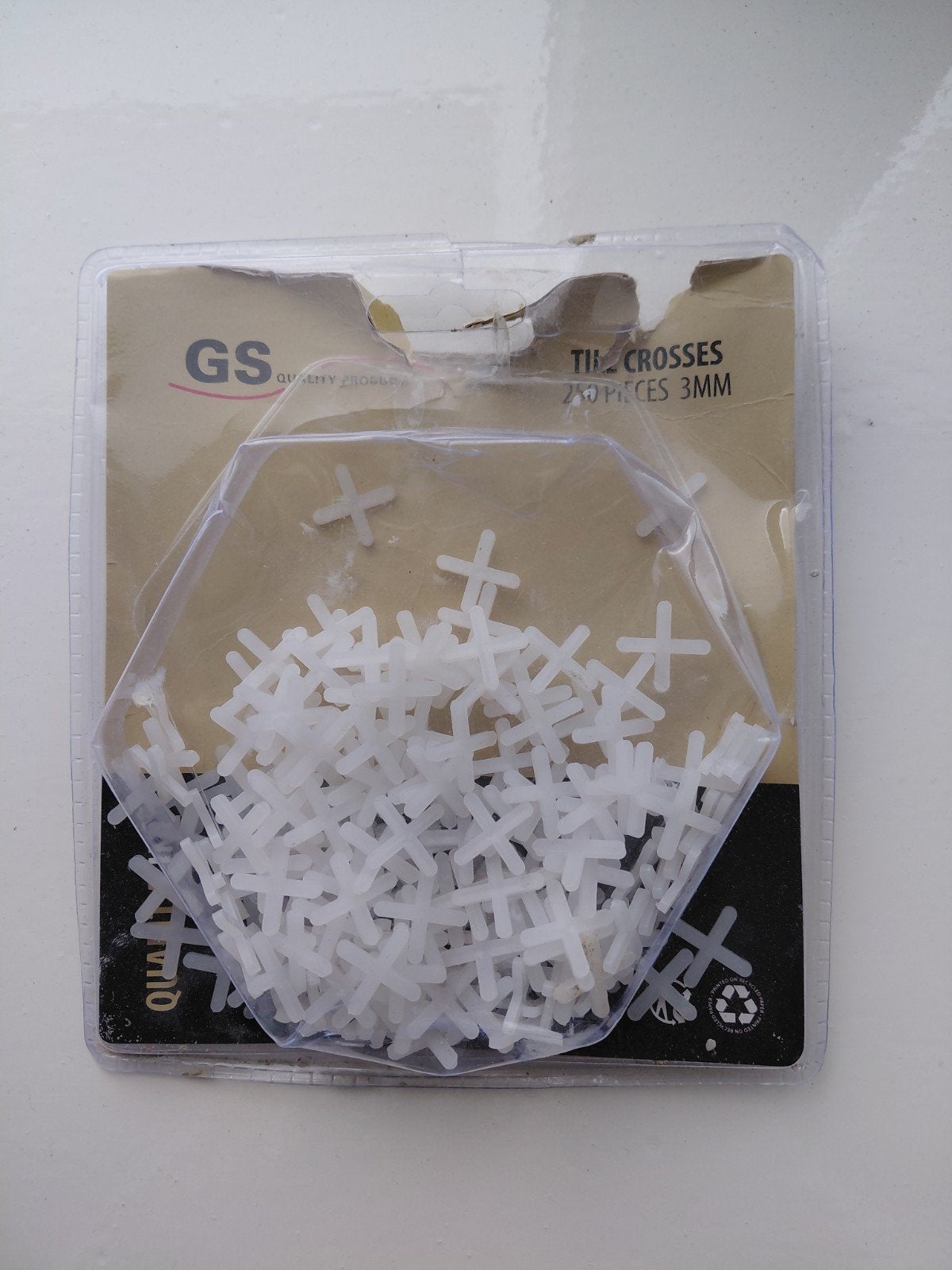 GS Tegelkruisjes 3mm, Overige materialen, Wandtegels, Minder dan 20 cm, 10 m² of meer