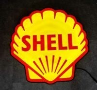 Shell glazen benzinepomp globe verlichting benzine pomp lamp, Verzamelen, Am, Lichtbak of (neon) lamp, Nieuw, Ophalen of Verzenden