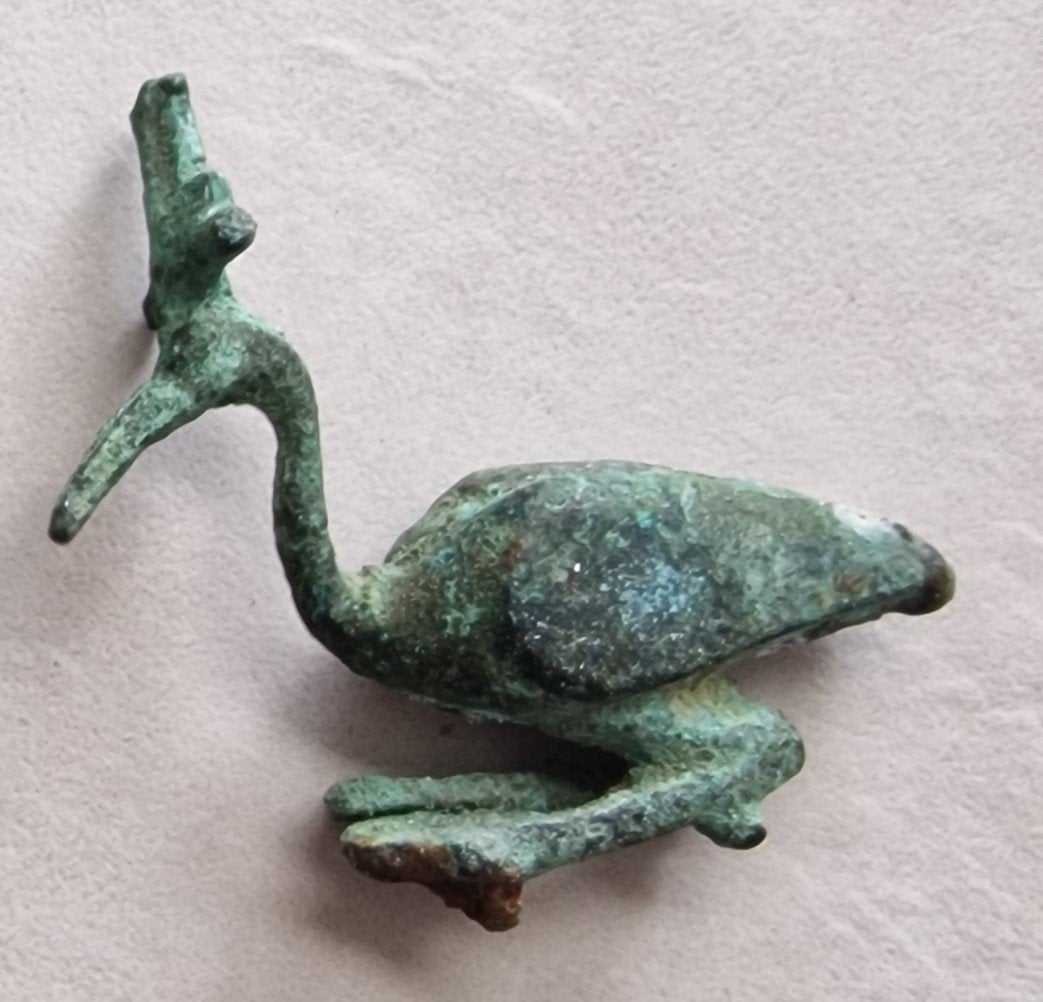 Egyptische beeldjes : Ibis tuimel en egyptische godin Isis, Ophalen