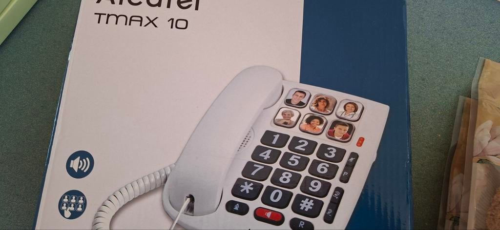 Alcatel TMAX 10 vaste telefoon met grote toetsen, Telecommunicatie, Vaste telefoons | Handsets en Draadloos, Nieuw, 1 handset