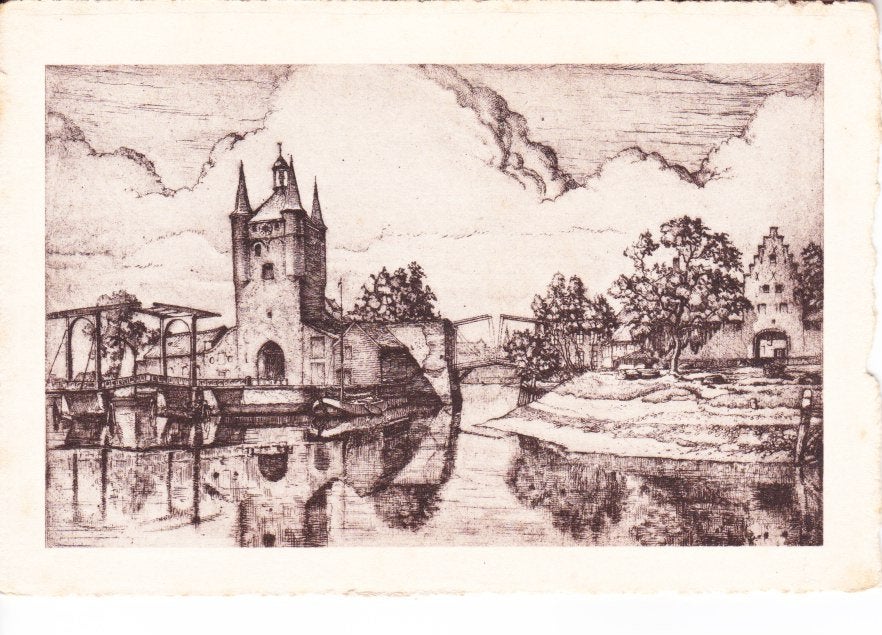 ZIERIKZEE,- Havenpoorten. n.Ets v Louis Heymans. 08-06, Ophalen of Verzenden, 1920 tot 1940, Ongelopen, Zeeland