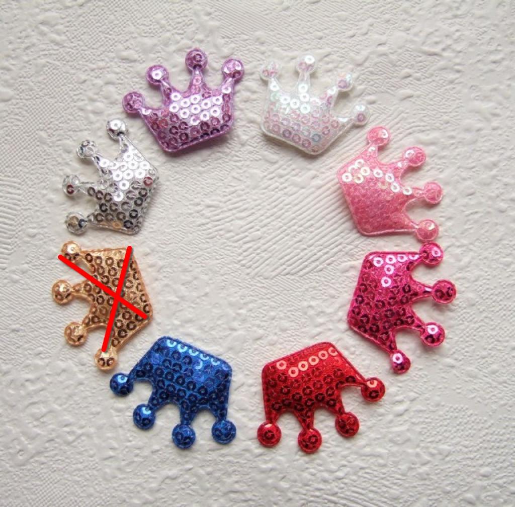 HALVE PRIJS ~ Mooie lovertjes kroon ~ 4 cm ~ Zilver, -, -, Overige typen, Nieuw