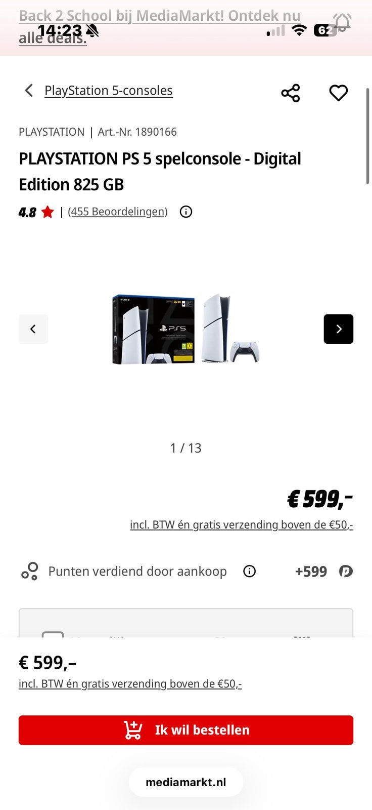 NIEUW! Sony PlayStation 5 Digitale Editie Consol, Ophalen, Online, Overige genres, Vanaf 3 jaar