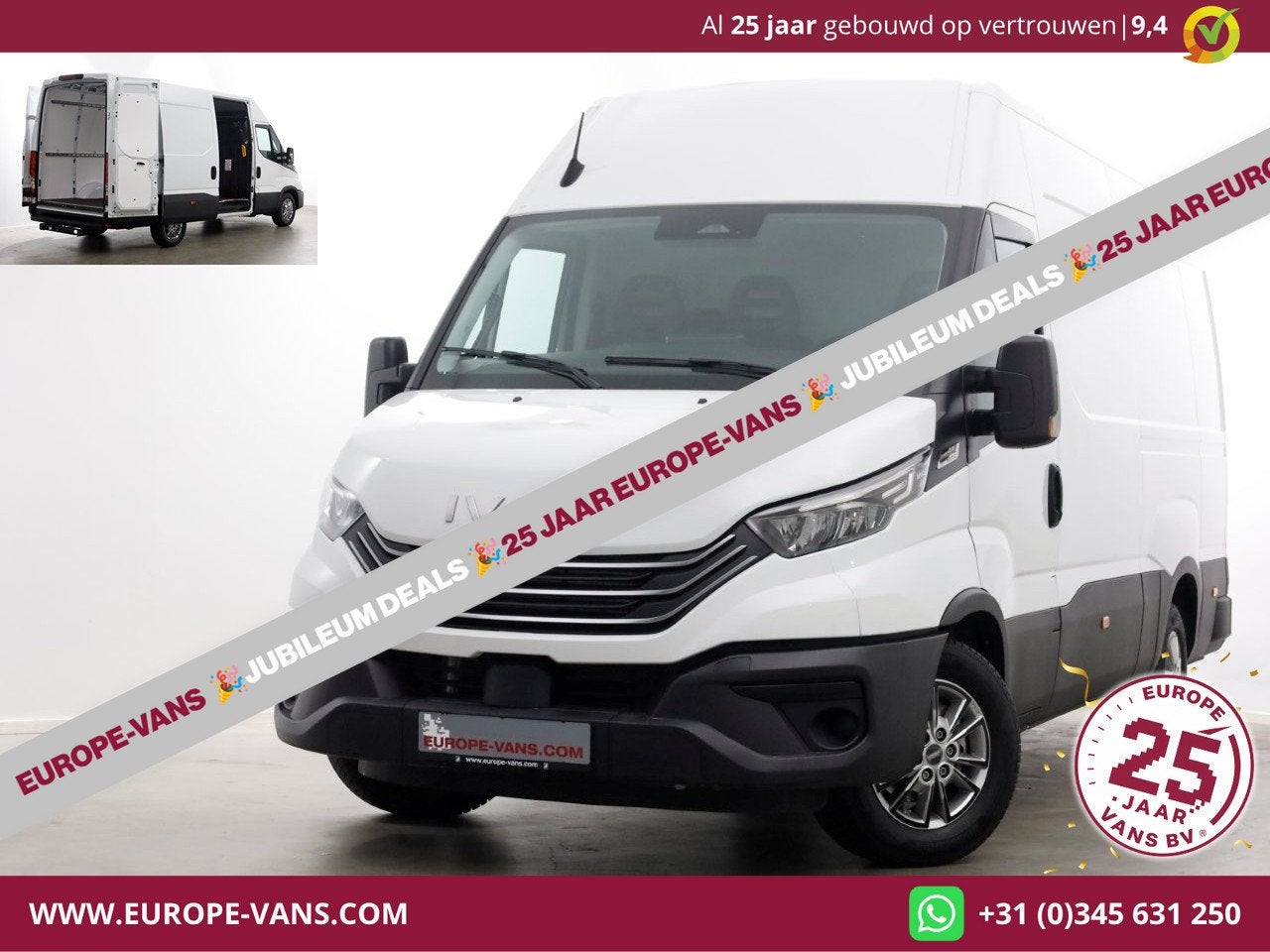 Iveco Daily 35S21 3.0 210pk L2H2 HiMatic Automaat LED/Airco/, Automaat, Achterwielaandrijving, Gebruikt, Euro 6