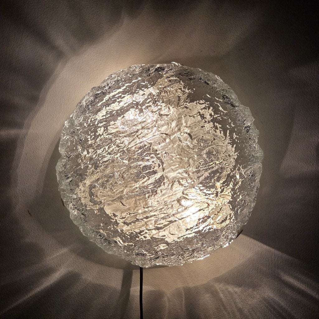 Vintage Kaiser Leuchten ronde plafonnière / wandlamp  Duits, Ophalen of Verzenden