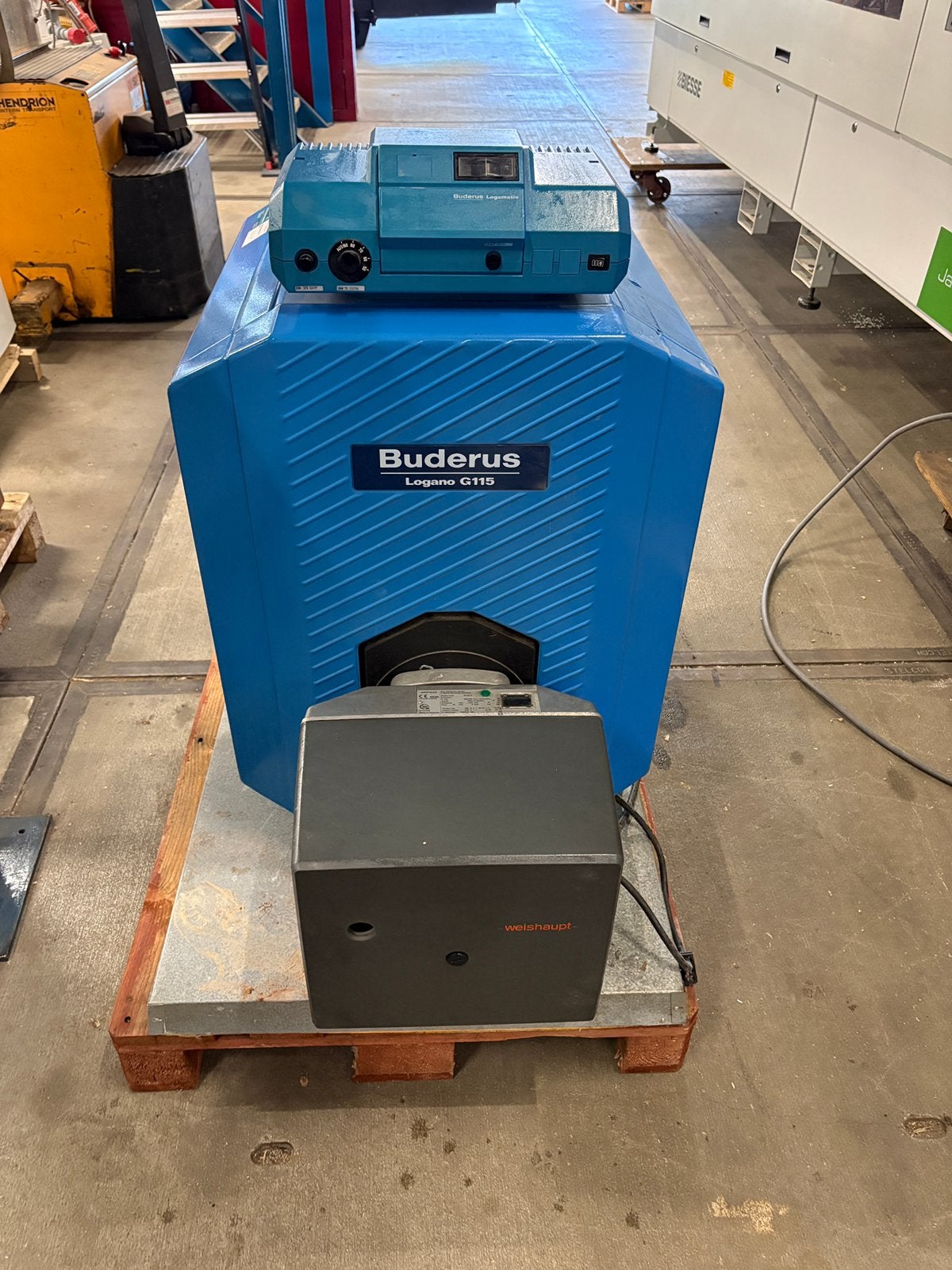 Buderus mazout ketel weishauptbrander verwarmingsketel, 30 tot 80 cm, Cv-ketel of Combi-ketel, Minder dan 60 cm, Ophalen of Verzenden